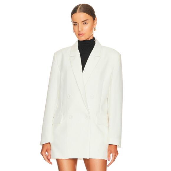 Bardot Maison Split Back Blazer in Orchid White – NWOT – Size Small - Picture 2 of 4